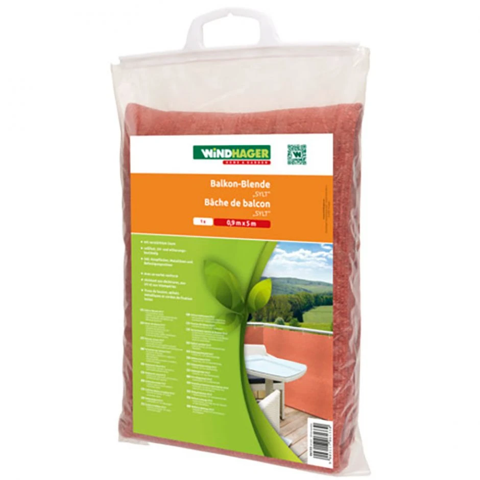 Windhager Balkonblende SYLT Terracotta Sichtschutz – Bild 7