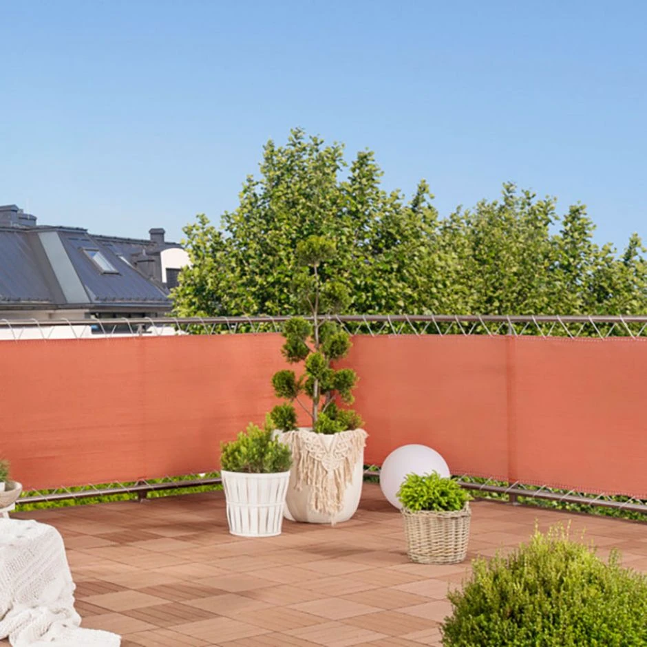 Windhager Balkonblende SYLT Terracotta Sichtschutz – Bild 3