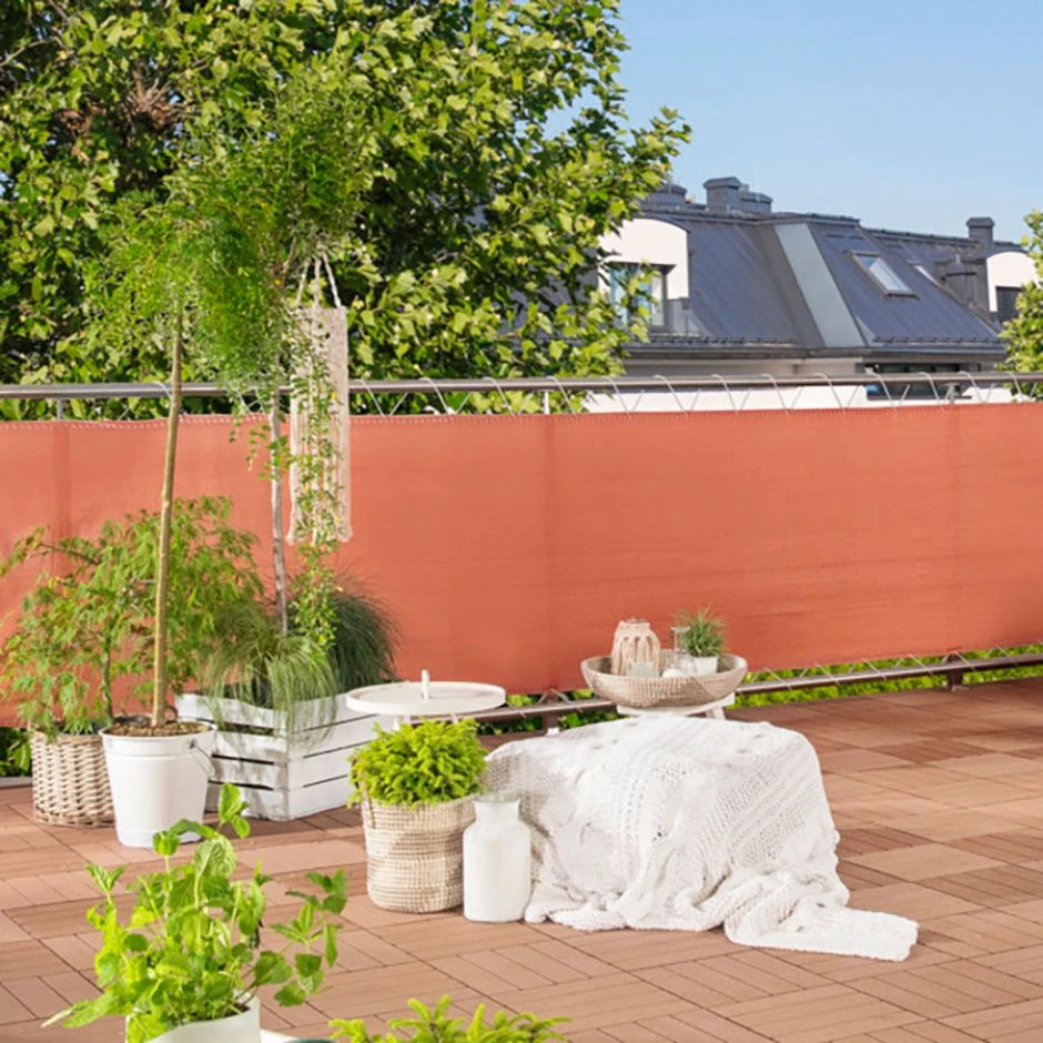 Windhager Balkonblende SYLT Terracotta Sichtschutz – Bild 2