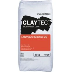 CLAYTEC Lehmputz Mineral 20, TROCKEN