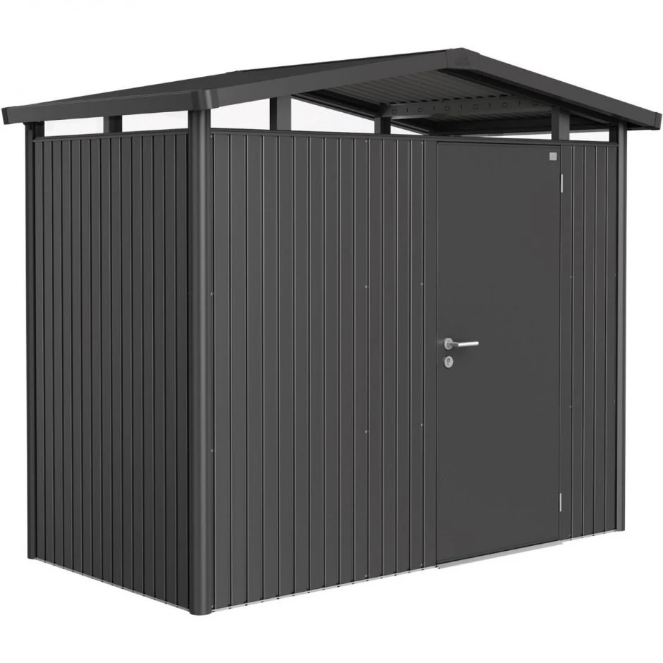Biohort Gerätehaus Panorama Dunkelgrau-metallic Geräteschuppen – Bild 2
