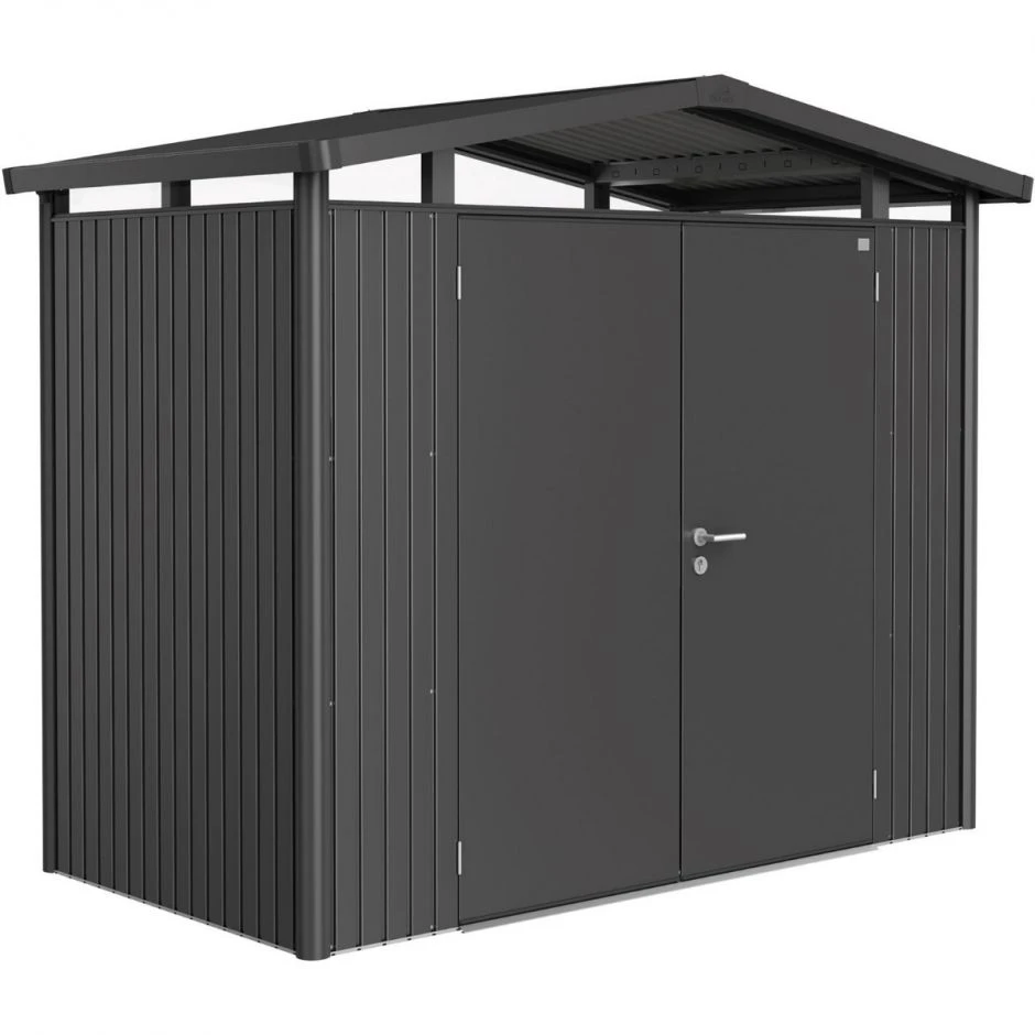 Biohort Gerätehaus Panorama Dunkelgrau-metallic Geräteschuppen – Bild 3