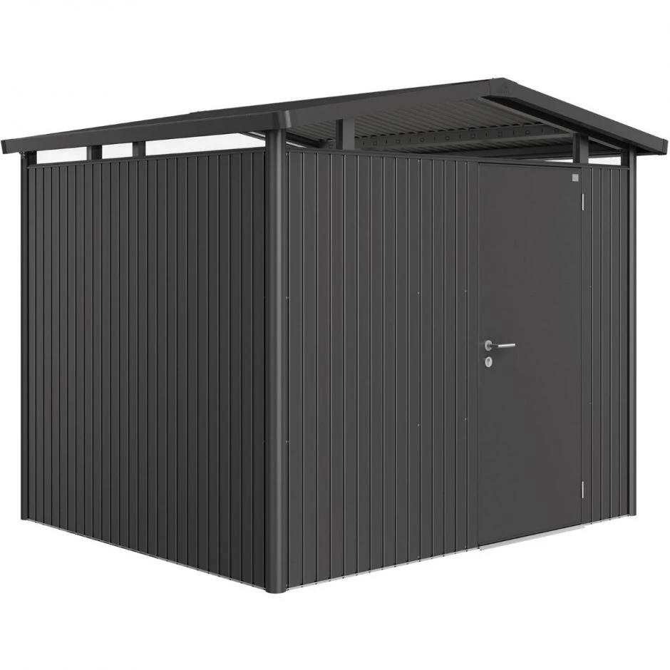 Biohort Gerätehaus Panorama Dunkelgrau-metallic Geräteschuppen – Bild 5