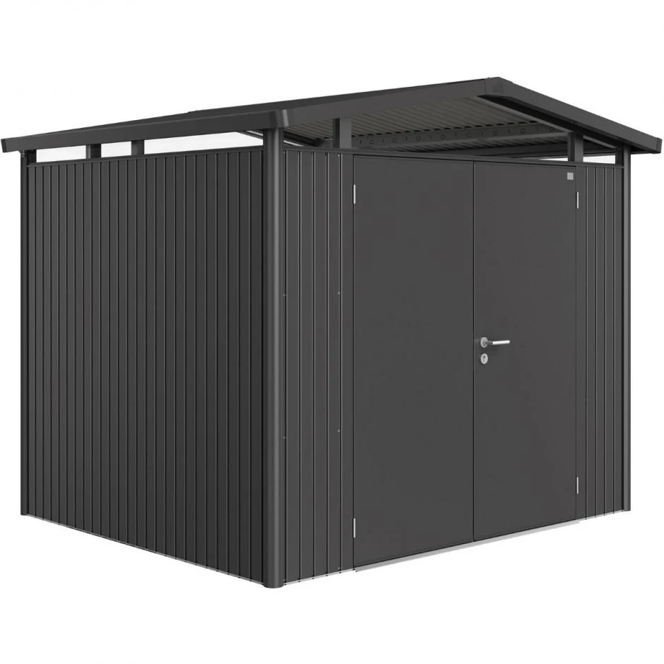 Biohort Gerätehaus Panorama Dunkelgrau-metallic Geräteschuppen – Bild 6