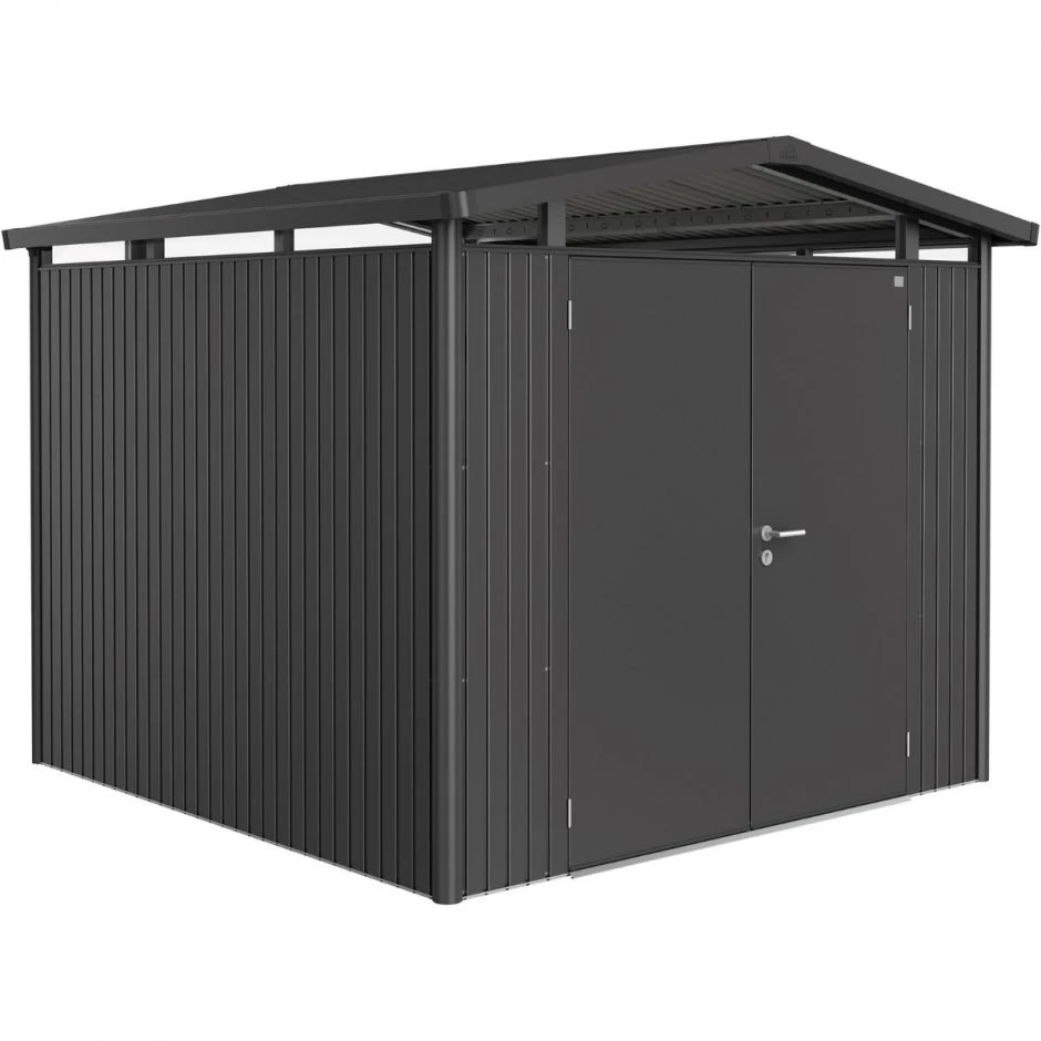 Biohort Gerätehaus Panorama Dunkelgrau-metallic Geräteschuppen – Bild 8