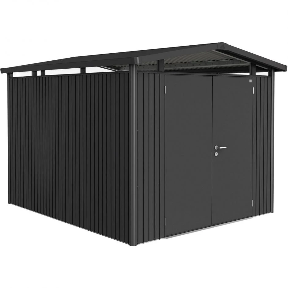 Biohort Gerätehaus Panorama Dunkelgrau-metallic Geräteschuppen – Bild 10