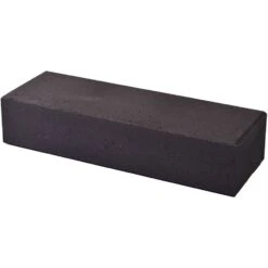 WESERWABEN Gartenmauer Trend-Line Long Abschlussstein 1 1/2 Anthrazit, Glatt