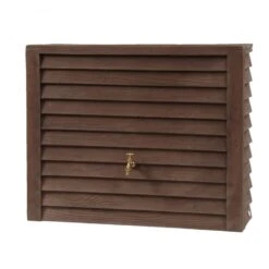 GRAF Regentonne Woody, Wandtank, Darkwood Regenwassertank