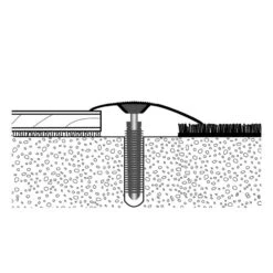 PARKETTFREUND Anpassprofil PF 186 Alu Eloxiert Edelstahl Einschlagdübel Übergangsschiene Grau