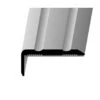 PARKETTFREUND Winkelprofil Alu Eloxiert Edelstahl Selbstklebend Übergangsschiene Grau