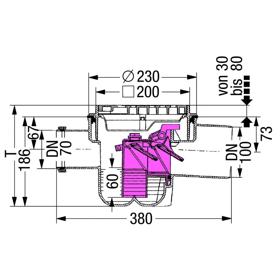 KESSEL Kellerablauf Der Universale Rückstausicherung – Bild 2
