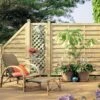 TraumGarten Sichtschutzzaun Holz XL