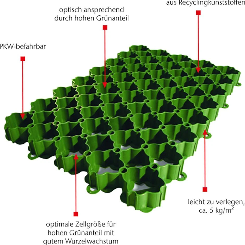 ACO Rasenwabe 586x386x38 Mm Rasengitter â Bild 2