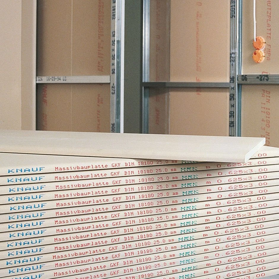 Knauf Gipskarton-Massivbauplatte GKFI Feuerschutz Imprägniert Gipsplatte – Bild 2