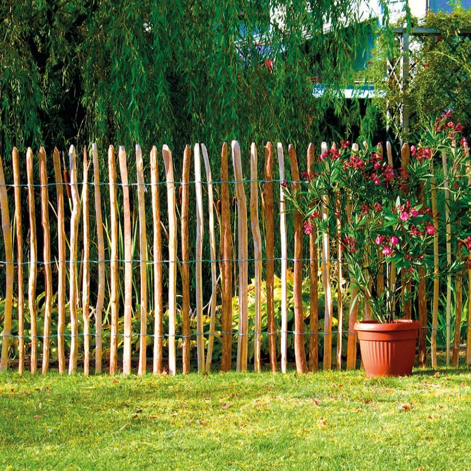 Staketenzaun Berg-Haselnuss Holzzaun â Bild 4