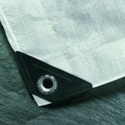 Abdeckplane Mit Ösen Weiß Gewebeplane