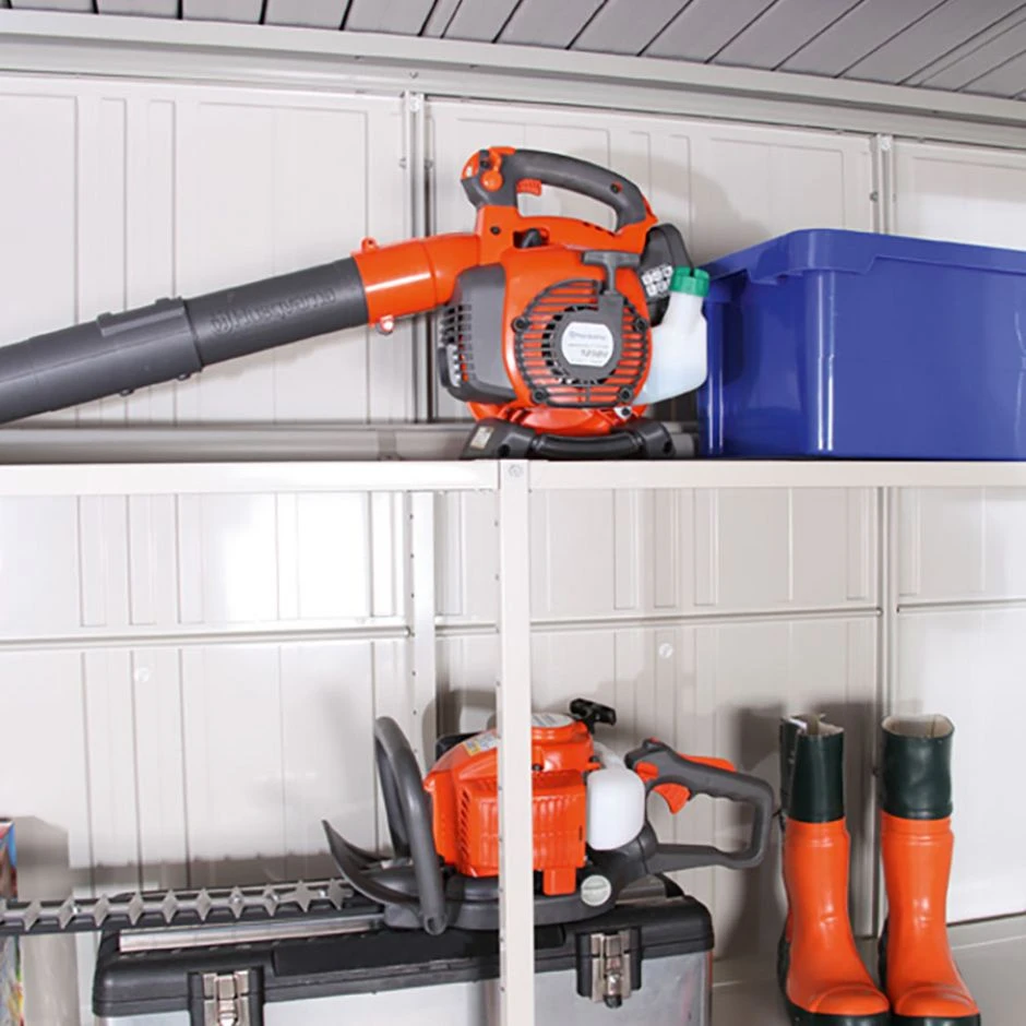 Wolff Finnhaus Gerätehaus Yokohama Komplettset Rauchgrau Geräteschuppen – Bild 10