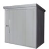 Wolff Finnhaus Gerätehaus Yokohama Komplettset Rauchgrau Geräteschuppen