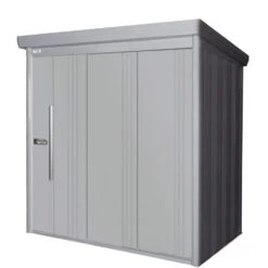 Wolff Finnhaus Gerätehaus Yokohama Komplettset Rauchgrau Geräteschuppen