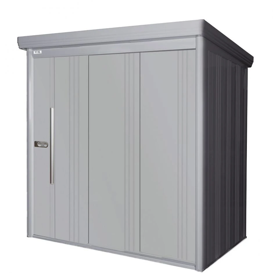 Wolff Finnhaus Gerätehaus Yokohama Komplettset Rauchgrau Geräteschuppen