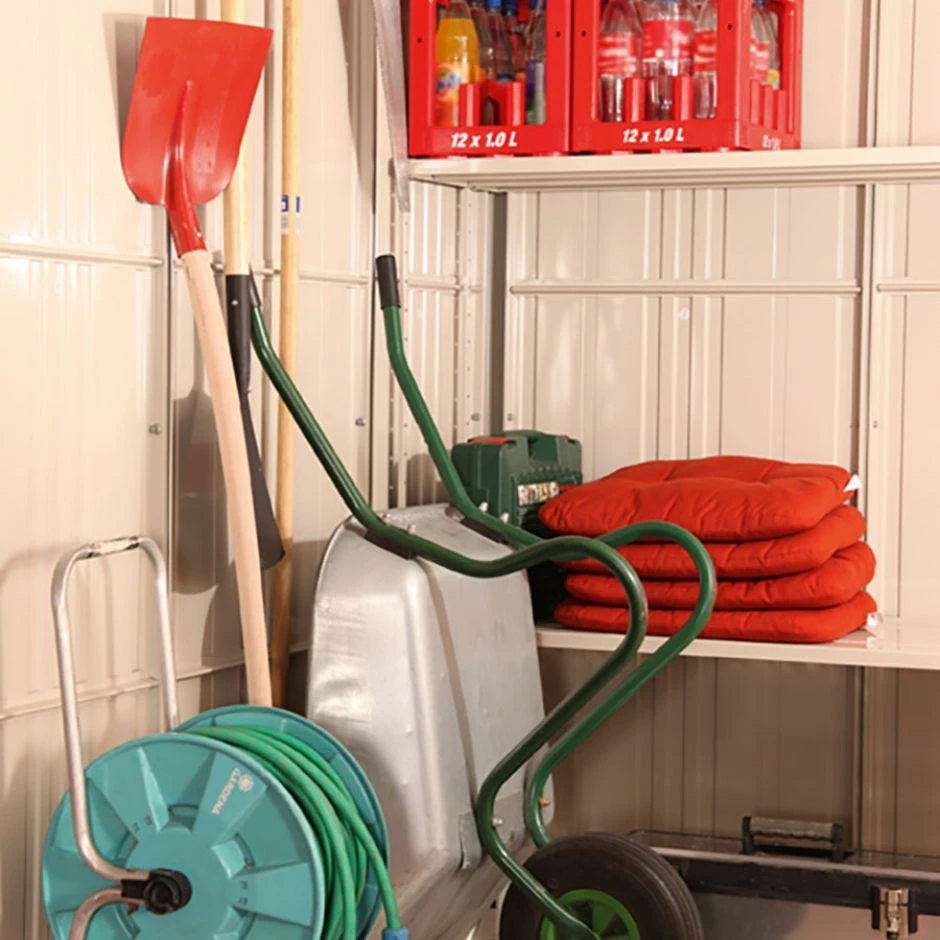 Wolff Finnhaus Gerätehaus Sapporo 2219 Komplettset Rauchgrau Geräteschuppen – Bild 12