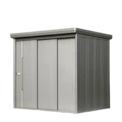 Wolff Finnhaus Gerätehaus Sapporo 2215 Komplettset Rauchgrau Geräteschuppen