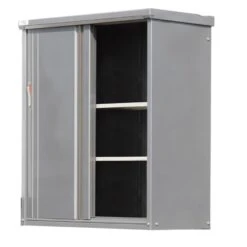 Wolff Finnhaus Gartenschrank 157 Komplettset Rauchgrau Geräteschrank Aufbewahrungsschrank