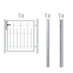 Alberts Einzeltor-Set Madrid Verzinkt