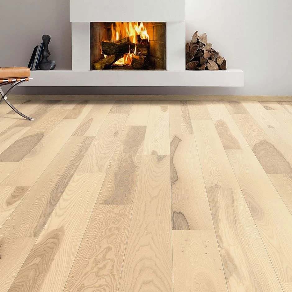 HARO Parkett Landhausdiele 4000 Esche Lichtweiß Universal Strukturiert 2V – Bild 2