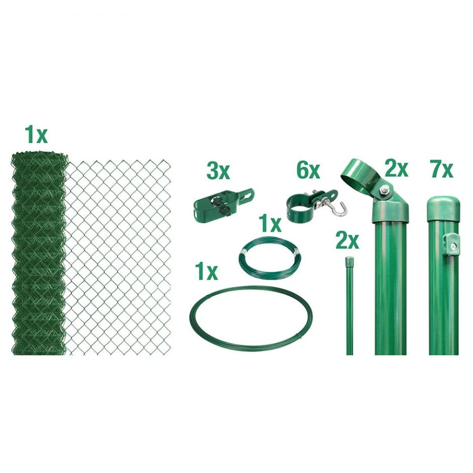 Alberts Maschendrahtzaun Set Grün – Bild 3