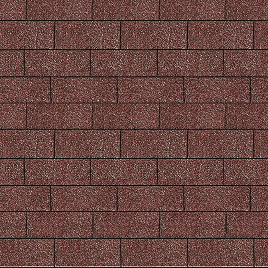 Karibu Dachschindeln Rechteck Dunkelrot Bitumenschindeln