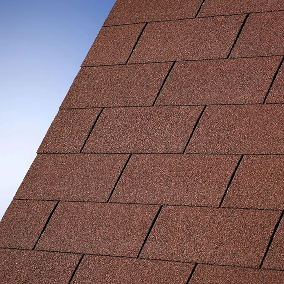 Karibu Dachschindeln Rechteck Dunkelrot Bitumenschindeln â Bild 2