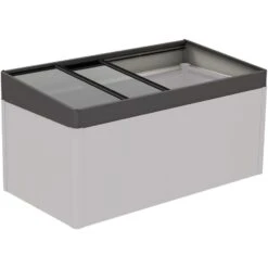Biohort Frühbeetaufsatz HochBeet 2x1 Dunkelgrau-metallic