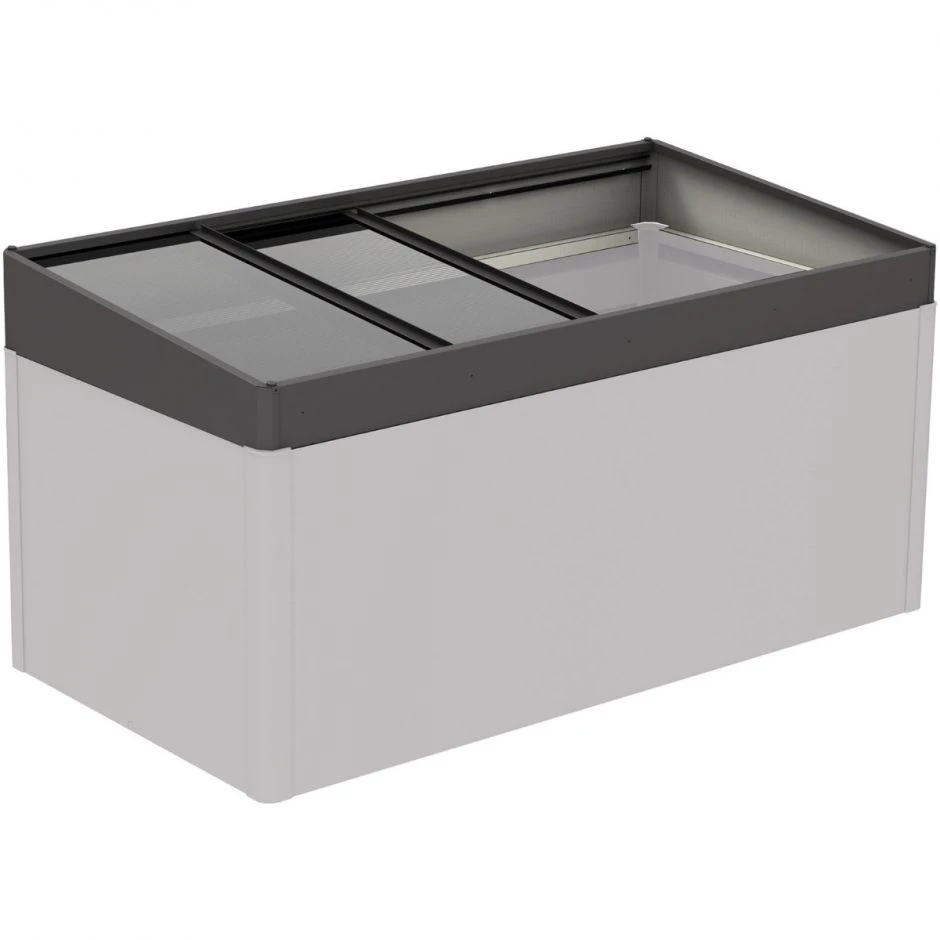 Biohort Frühbeetaufsatz HochBeet 2x1 Dunkelgrau-metallic