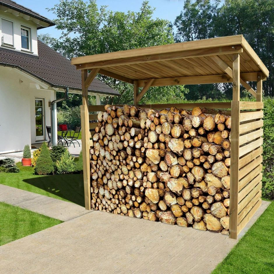 Weka Brennholzregal 663 B Kaminholzregal â Bild 3