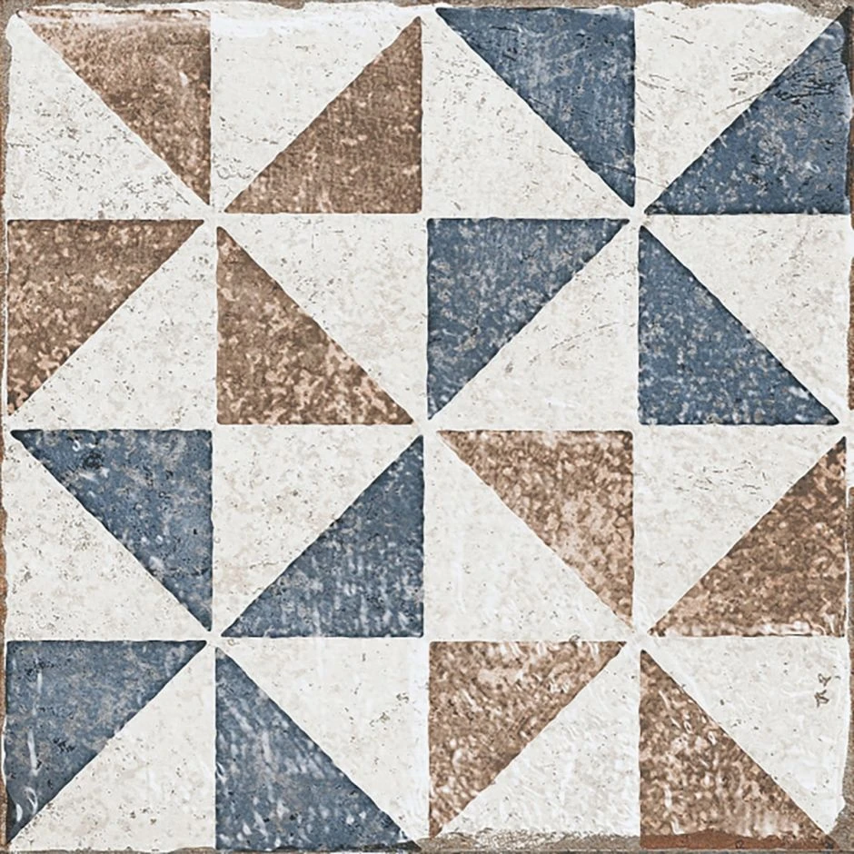 Wellker Fliesen Patchword Marrakesh Blue Mix Glasiert Matt Rundkante 20x20 Cm Stärke 10 Mm – Bild 3