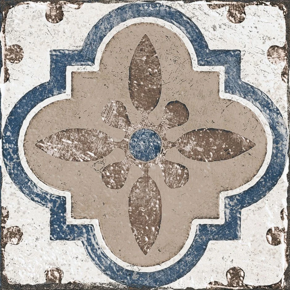 Wellker Fliesen Patchword Marrakesh Blue Mix Glasiert Matt Rundkante 20x20 Cm Stärke 10 Mm – Bild 4