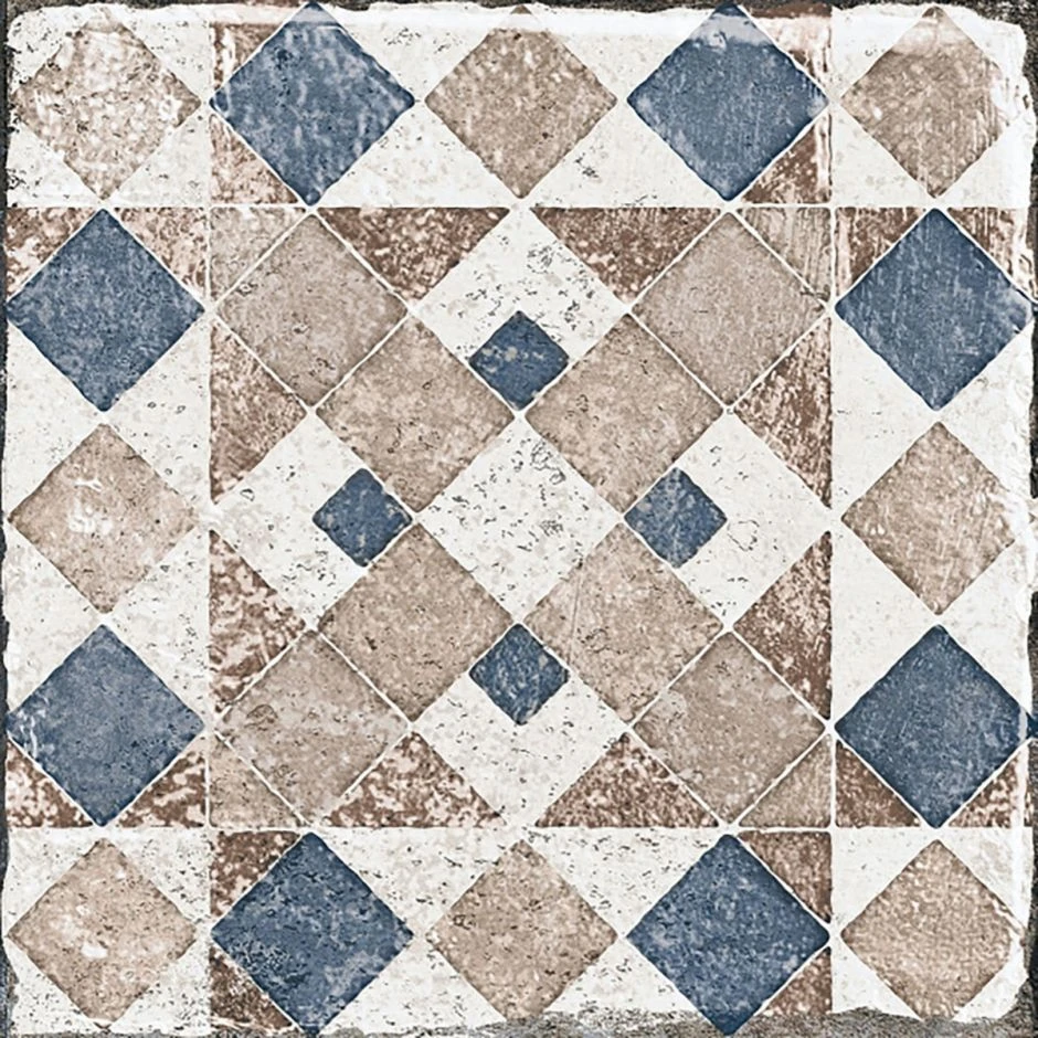 Wellker Fliesen Patchword Marrakesh Blue Mix Glasiert Matt Rundkante 20x20 Cm Stärke 10 Mm – Bild 5