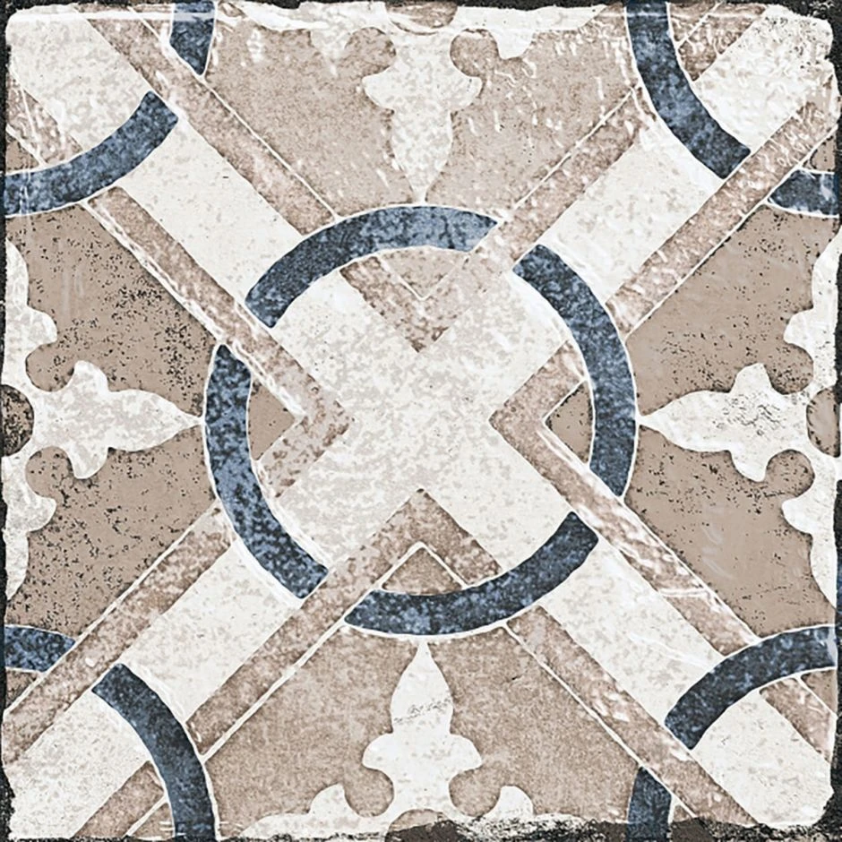 Wellker Fliesen Patchword Marrakesh Blue Mix Glasiert Matt Rundkante 20x20 Cm Stärke 10 Mm – Bild 13