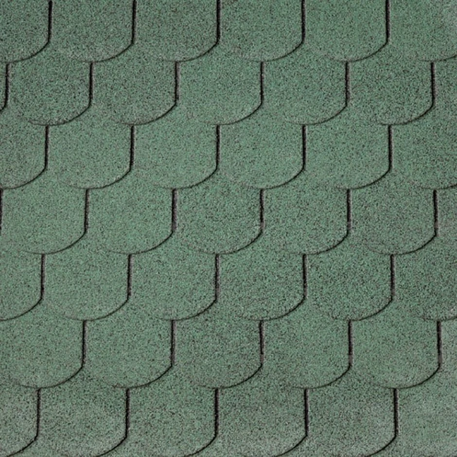 Wolff Finnhaus Dachschindeln Biberschwanz Grün Bitumenschindeln