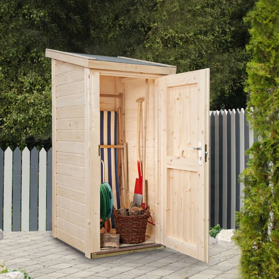 Wolff Finnhaus Gartenschrank 20 Naturbelassen Geräteschrank Aufbewahrungsschrank – Bild 2