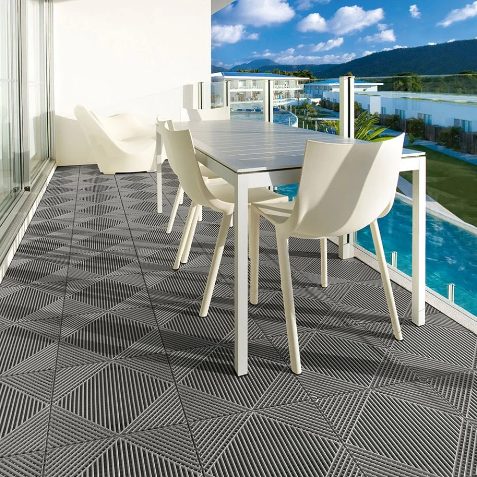 Florco Klickfliese Kunststoff Classic Grau â Bild 2