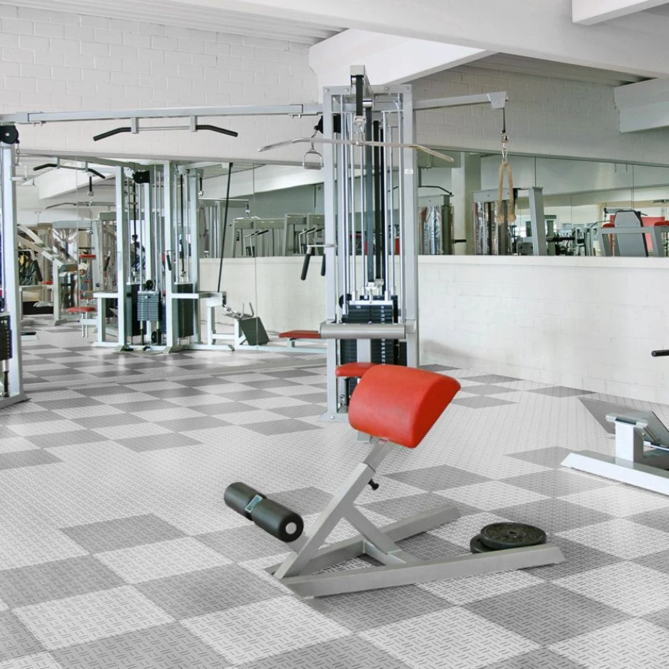 Florco Klickfliese Kunststoff Grip Weiss-alu â Bild 2