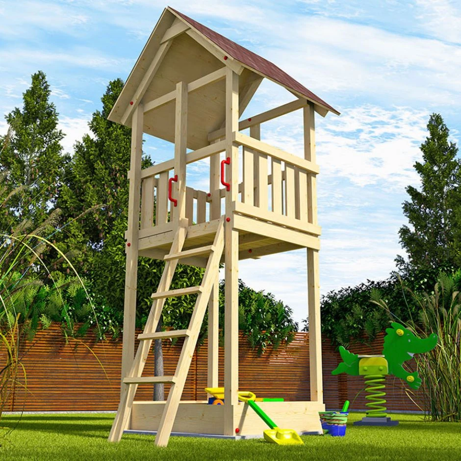 Weka Tabaluga Drachenturm Spielturm Mit Satteldach â Bild 2