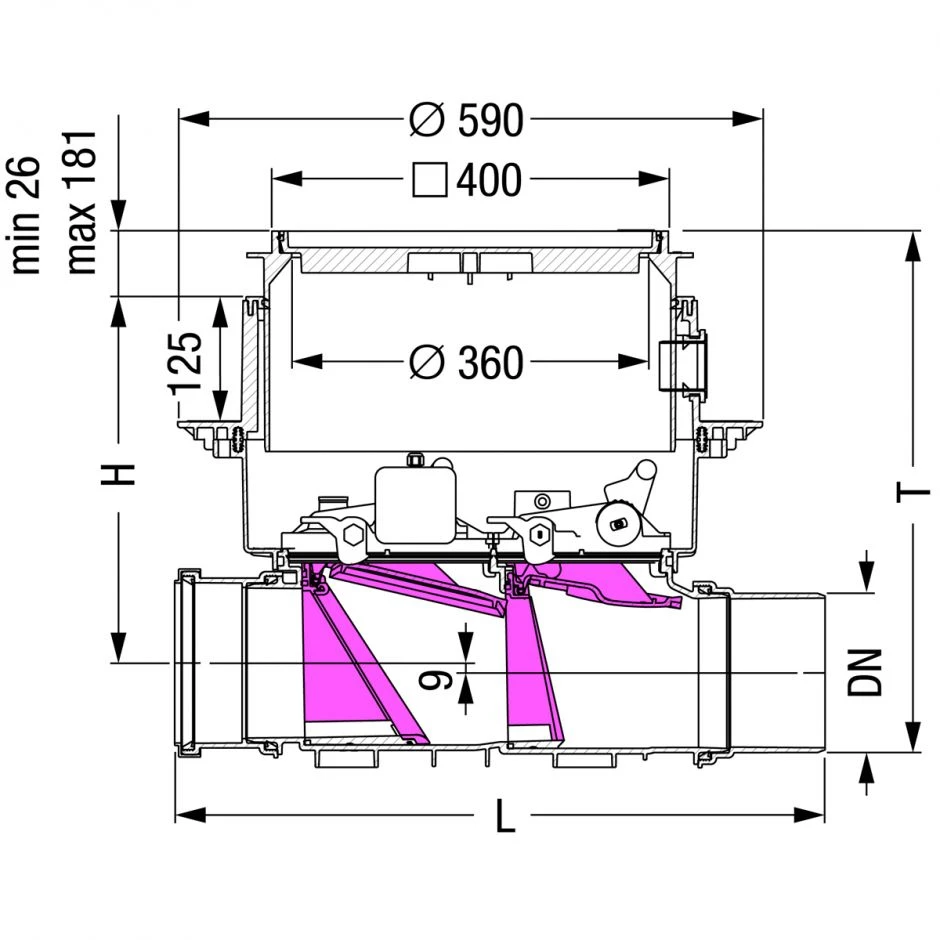 KESSEL Rückstauautomat Staufix-FKA-Komfort Unterflurinstallation Befliesbar Für Fäkalienhaltiges Abwasser – Bild 2