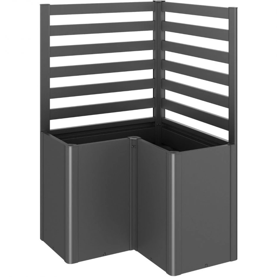 Biohort Rankgitter L-Form Für Hochbeet Und Pflanzbeet Belvedere Dunkelgrau-metallic – Bild 2