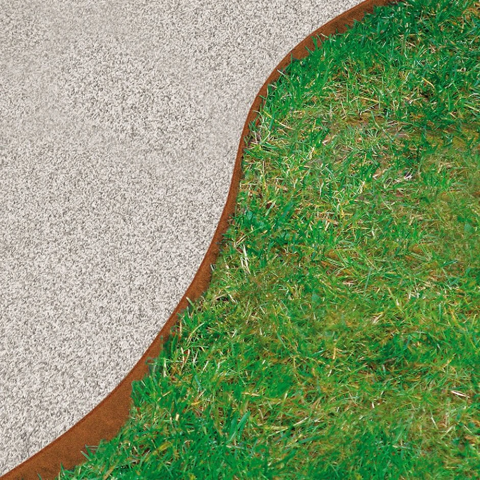 Bellissa Rasenkante Corten Mähkante Beeteinfassung – Bild 3