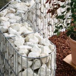 Bellissa Gabionenkorb U-Form Steingabionen 600x200x450 Mm