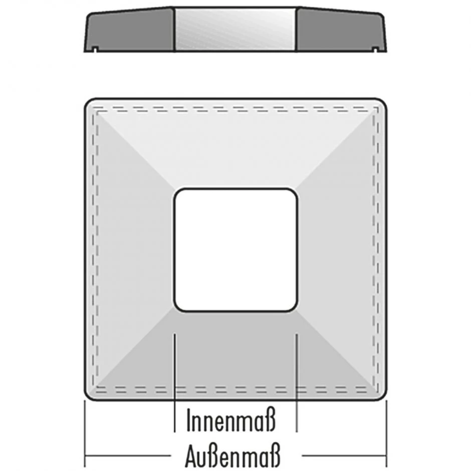 Abdeckplatte Für Schornstein Beton Einzügig – Bild 3