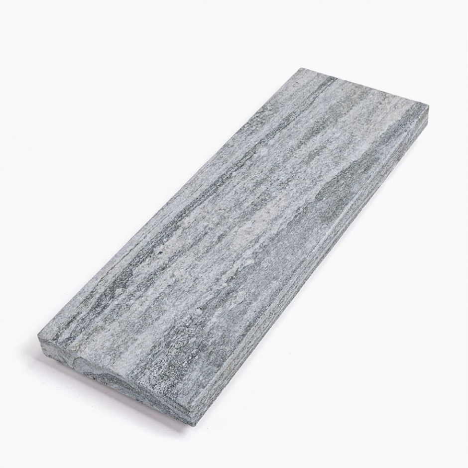 Seltra Natursteine Abdeckplatte/Trittstufe BIASCA EXACTA Gneis Silbergrau-liniert